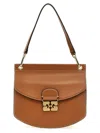 Ganni Womens Caramel Cafe Apo-g Small Recycled-leather Blend Cross-body Bag In Brown