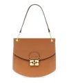 Ganni Apo-g Small Shoulder Bag In Brown