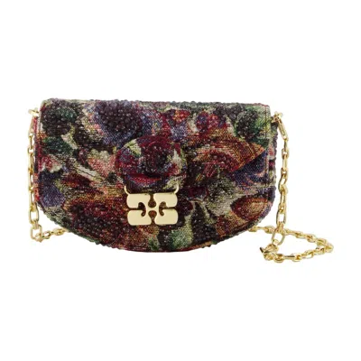 GANNI GANNI APO G TAPESTRY WALLET ON CHAIN