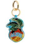 Ganni Apple Leather Keyring
