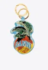 Ganni Apple Shaped Key-ring In Multi