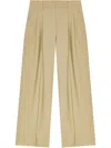 Ganni Appliqué Palazzo Pants In Neutrals