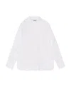 Ganni Asymmetric Organic Cotton Shirt In White