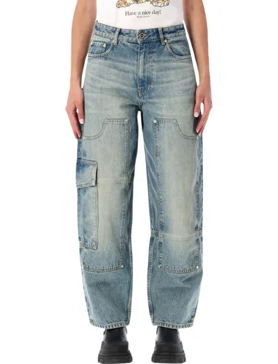 Ganni Jeans Woman Color Blue