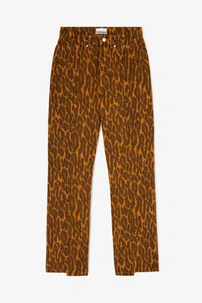 GANNI AUTUMN MAPLE FOLD JEANS