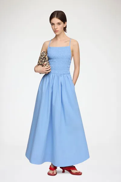 Ganni Azurine Dress In Blue