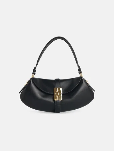 Ganni 'b-kat' Black Leather Bag