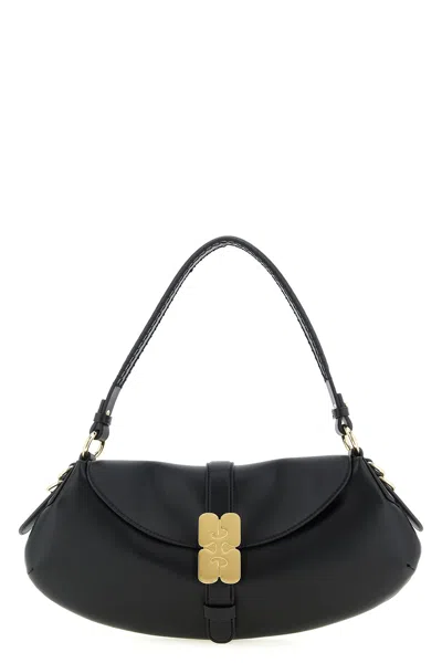 Ganni 'b-kat' Shoulder Bag In Black