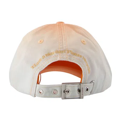 Ganni B3020220-zz1 Ombre Cotton Baseball Cap In Multi
