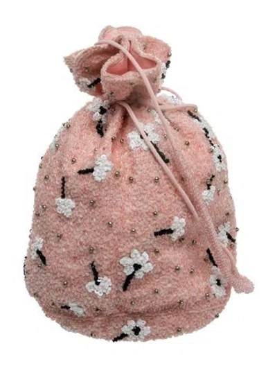 Pre-owned Ganni Backpack In Pink