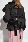 Ganni Backpack With Logo In Black