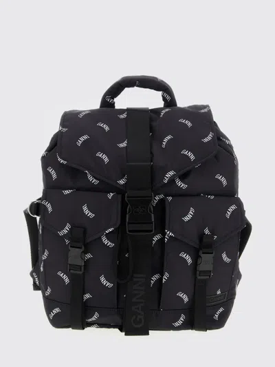 Ganni Backpack Woman  In Black