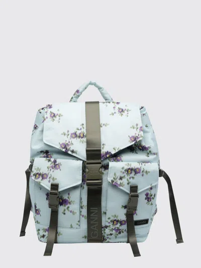GANNI GANNI FLORAL RECYCLED TECHNICAL FABRIC BACKPACK