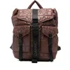 Ganni Quilted-design Backpack In Brown