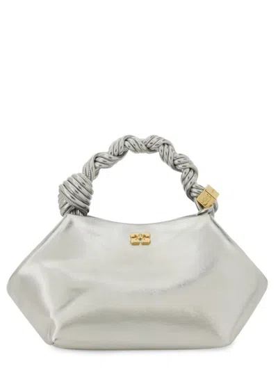 Ganni Bag "bou" Small In 873 Oyster Gray