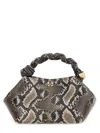 Ganni Bou Small Python-effect Leather Top Handle Bag