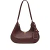 Ganni Medium Hobo Tote Bag In Brown