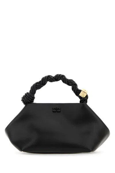 Ganni Bag Small In Leather In Black
