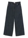 Ganni Baggy Denim Jeans In Black