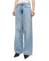 Ganni Baggy Jeans In Light Blue