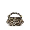 Ganni Mini Bou Leopard-print Tote Bag