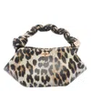 Ganni Mini Bou Leopard-print Tote Bag