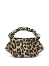 Ganni Bou Bag Mini Woman Leopard Print In Animal Print