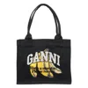 Ganni Banana Print Large Tote Bag