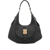 Ganni Detailed-hardware Shoulder Bag In Black