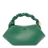Ganni Mini Bou Handbag In Green