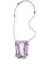 Ganni Bou Crossbody Mini Bag In Pink Lavender