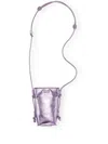 Ganni Bou Crossbody Mini Bag In Pink Lavender