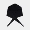 Ganni Women Black Stretch Wool Blend Hood In Black