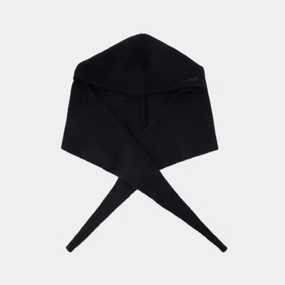 GANNI BALACLAVA - GANNI - WOOL - BLACK