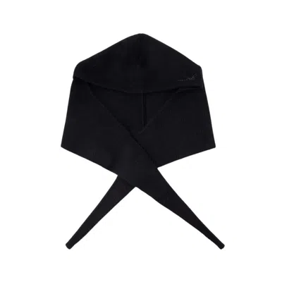 GANNI GANNI BALACLAVA - WOOL - BLACK