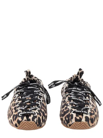 Ganni Ballerina Sporty Flat In Multicolor