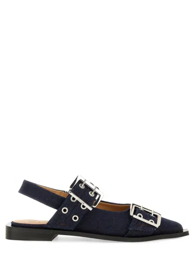 GANNI GANNI BALLERINA WITH BUCKLE