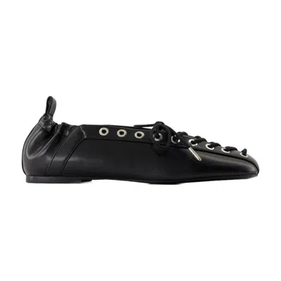 GANNI GANNI BALLERINAS EYELETS