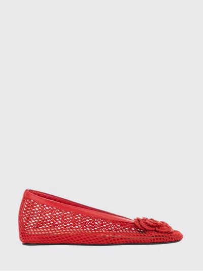 Ganni Ballet Flat Woman Color Red