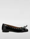 Ganni Ballerina With Bow In Black