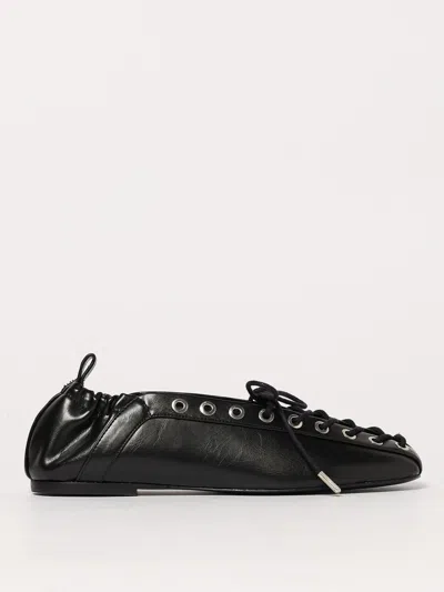 GANNI BALLET FLATS GANNI WOMAN COLOR BLACK,G71084002