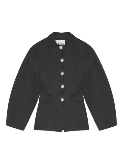 GANNI BALLOON-SLEEVE JACKET