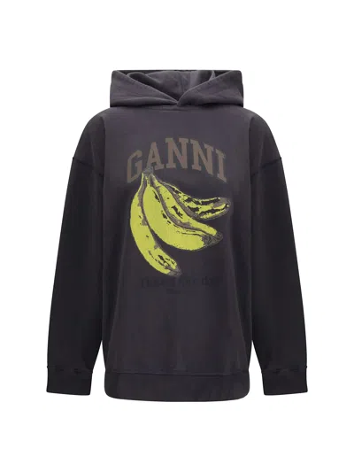 GANNI BANANA GRAPHIC HOODIE