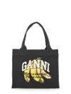 Ganni Banana Print Large Tote Bag