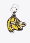 Ganni Banana Shaped Key-ring In Multi
