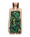 Ganni Banana Tree-print Cami Top In Black