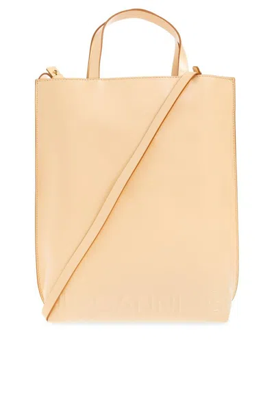 GANNI MEDIUM BANNER TOTE BAG 
