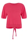 Ganni Bare Back Sweater In Pink