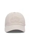 Ganni Cap Hat Patch In Egret In White