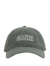 GANNI BASEBALL HAT,A5082_861